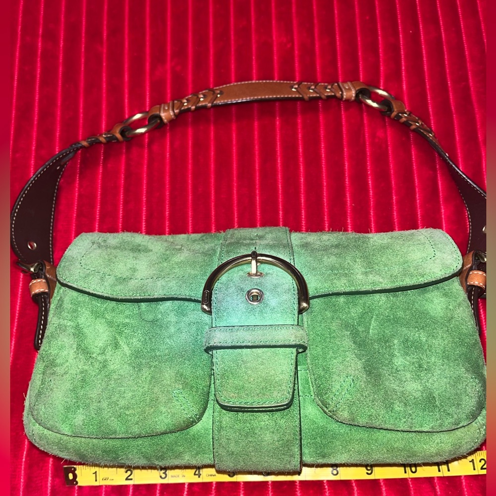 Vintage coach suede soho shoulder bag
